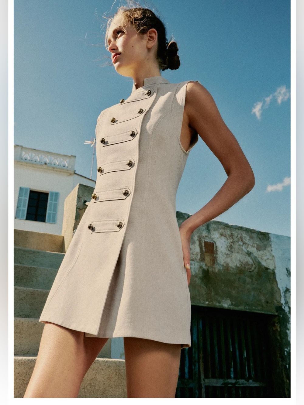 ZARA LINEN MINI DRESS